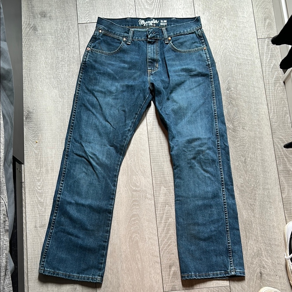 Men's Blue Wrangler Jeans